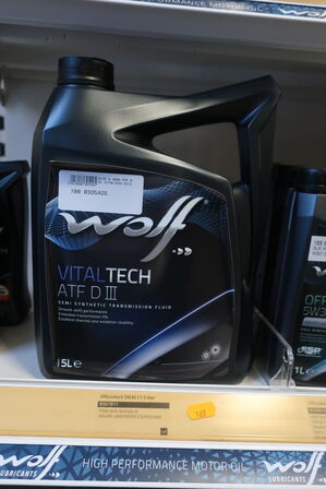 5 liter gearkasseolie WOLF ATF D III