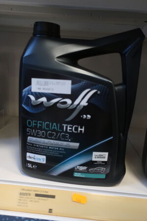 5 liter motorolie WOLF 5W30 C2/C3