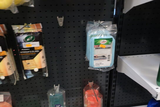 Diverse plejemidler samt poleringshoveder 