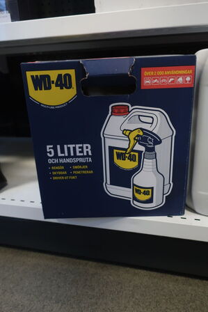 5 liter rustopløser WD-40 med håndsprøjte