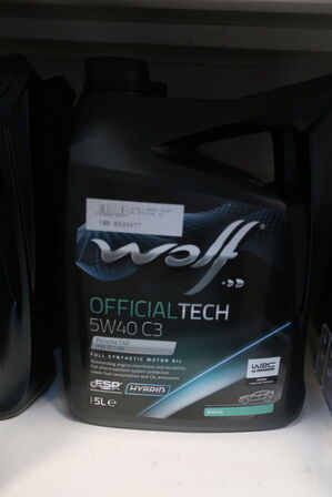 5 liter motorolie WOLF 5W40 C3