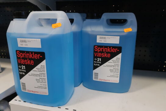 7 stk. sprinklervæske POLAR samt 5 stk. sprinklervæske DANKEMI 