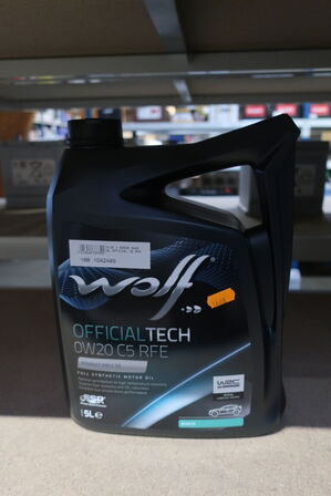 5 stk. motorolie WOLF Moto 4T 10W40