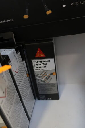 Brushable Seam Sealer samt pensler m.v. 