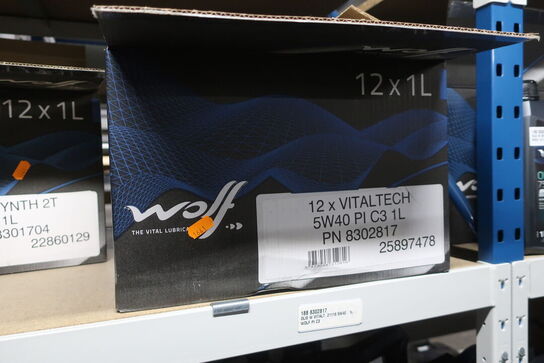 12 stk. motorolie WOLF 