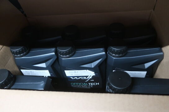 8 stk. motorolie WOLF 5W20 MS-FE