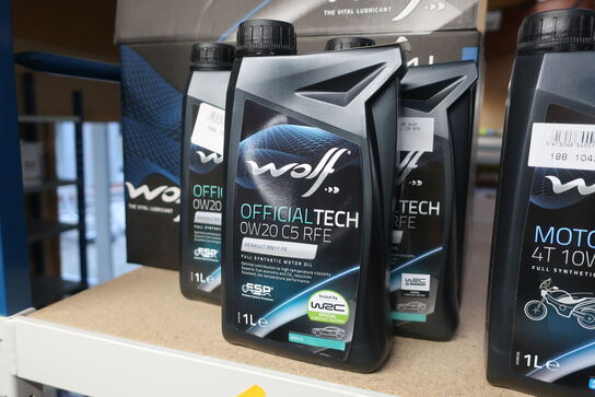 20 stk. motorolie WOLF