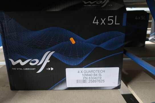 5 stk. motorolie WOLF 10W40 B4
