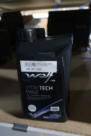 16 stk. motorolie WOLF 5W30 