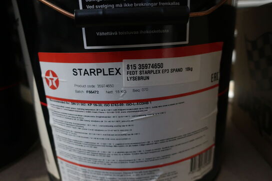 18 kg. Fedt TEXACO Starplex EP3