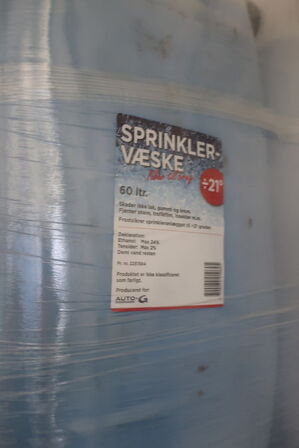 8 stk. sprinklervæske 60 liter 
