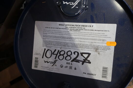 60 liter motorolie WOLF 0W20 C6 F