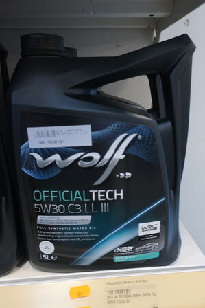 5 liter motorolie WOLF 5W30 C3 LL III