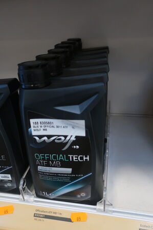 6 stk. gearkasseolie WOLF Official Tech ATF MB samt MULTI VEHICILE ATF