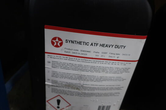 20 liter gearolie TEXACO ATF Heavy Duty 