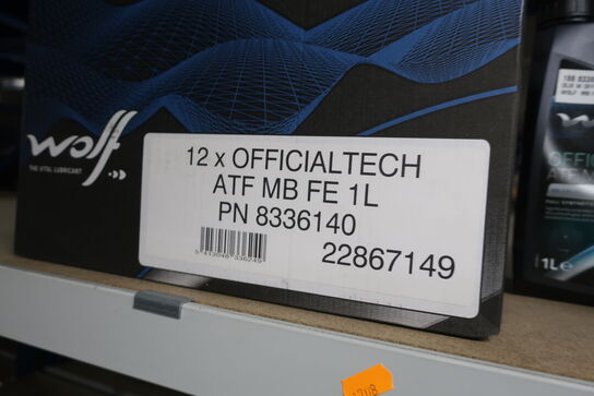 21 stk. motorolie samt gearkasseolie WOLF 