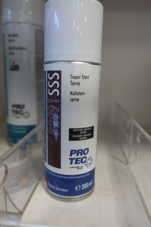 5 stk. power lube, bio multi spray samt super start spray PROTEC 