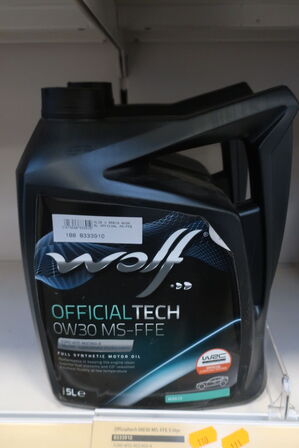 5 liter motorolie WOLF 0W30 MS-FFE