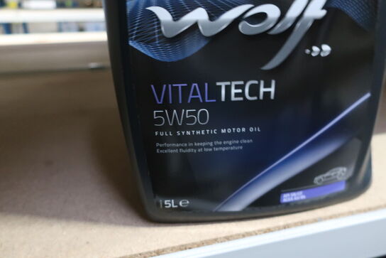 5 liter motorolie WOLF 5W50