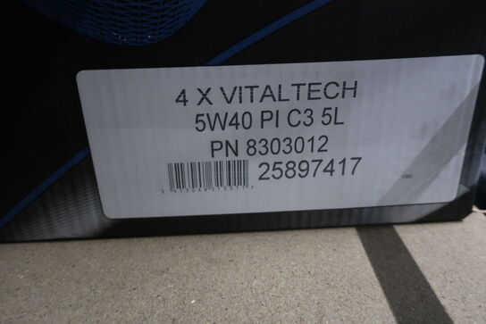 4 stk. motorolie WOLF 5W40 PI C3 5L