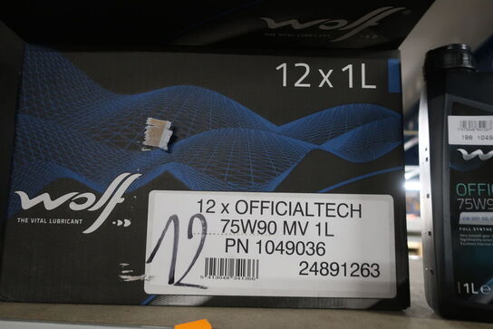 11 stk. gearkasseolie WOLF 75W90 MV