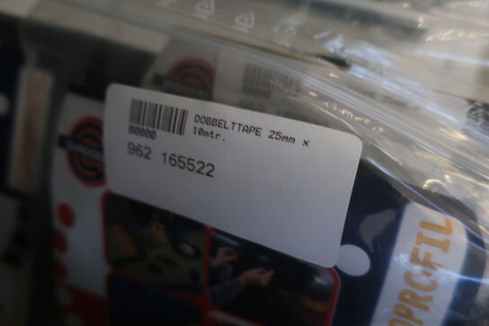 Rudelim samt dobbelttape m.v. 