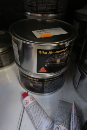 6 stk. fin-spartel samt 5 stk. alu-spartel SIKA 