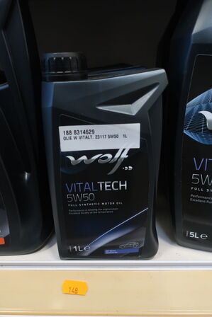 5 stk. motorolie WOLF 5W50 