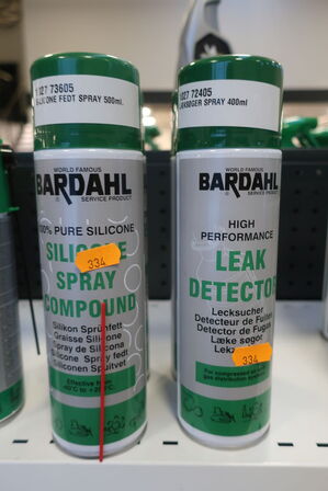 Belt dressing, anti-seize spray, silicone spray m.v. 