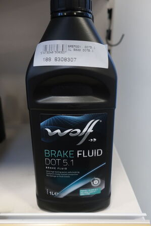 4 stk. bremsevæske dot 5.1 WOLF 
