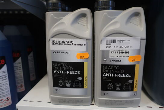 6 stk. kølervæske RENAULT 