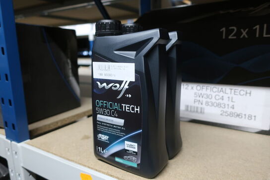 14 stk. motorolie WOLF 5W30 C4