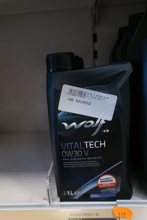 3 stk. motorolie WOLF 0W30 V 