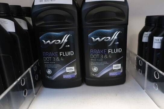 6 stk. bremsevæske dot 3&4 WOLF 