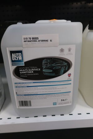 5 liter antibakteriel aftørring AUTO GLYM 