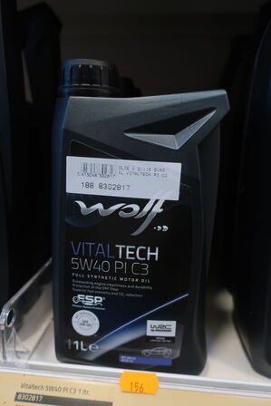 4 stk. motorolie WOLF 5W40 PI C3