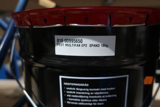 18 kg. Fedt TEXACO Multifak EP3 M3