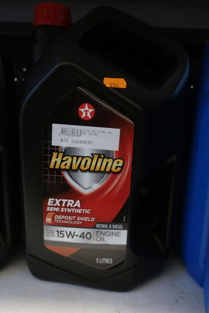 5 liter motorolie HAVOLINE 15W-40