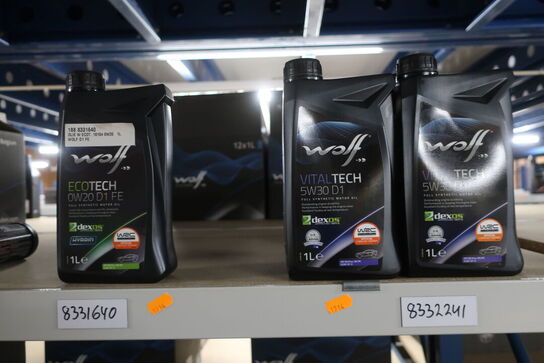 5 stk. motorolie WOLF 