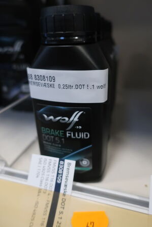 5 stk. bremsevæske dot 5.1 WOLF 