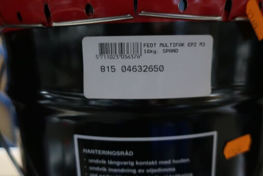 18 kg. Fedt TEXACO Multifak EP3 M3