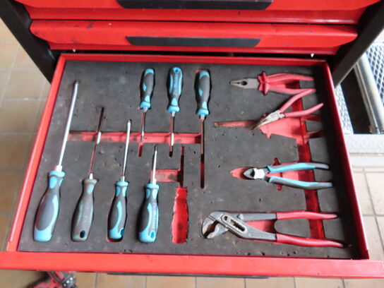 Værkstedsrullevogn med indhold KS TOOLS