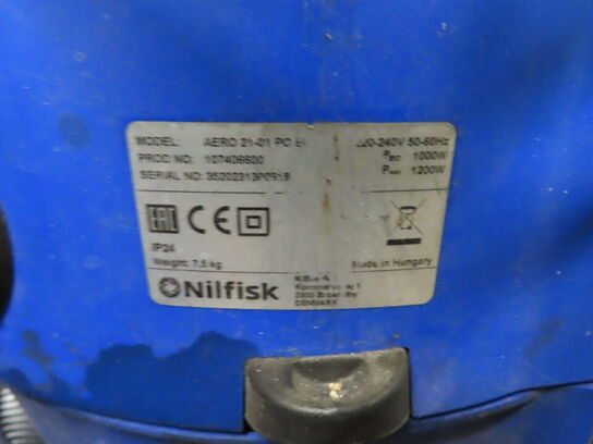 Industristøvsuger NILFISK AERO 21-01 PC