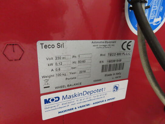 Afballanceringsapparat TECO 680 PL-L-L