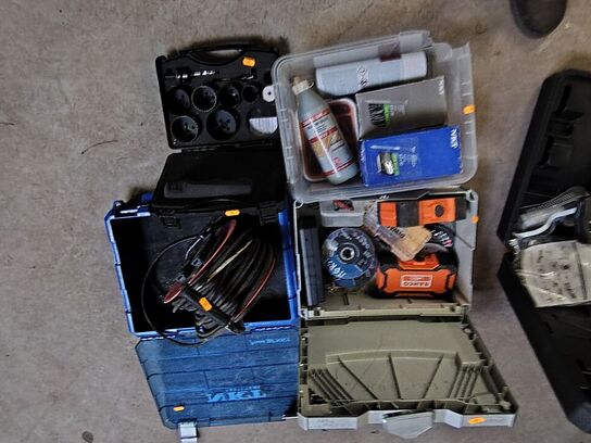 Kabeltromle, diverse tilbehør