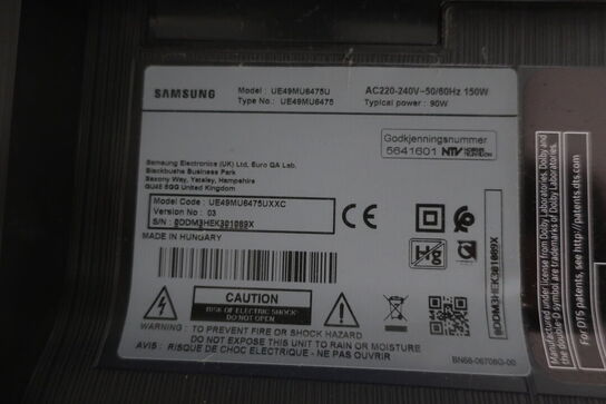 Fjernsyn SAMSUNG UE49MU6475U