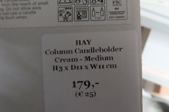Diverse lysestager HAY