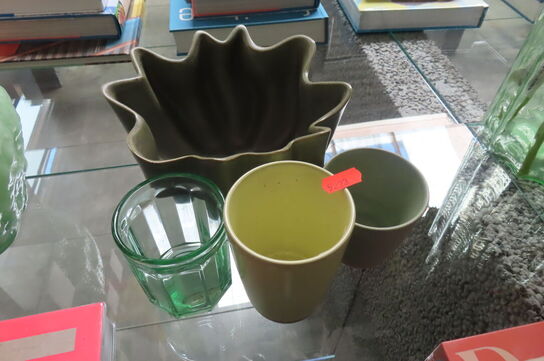 3 stk. Kopper & Vase