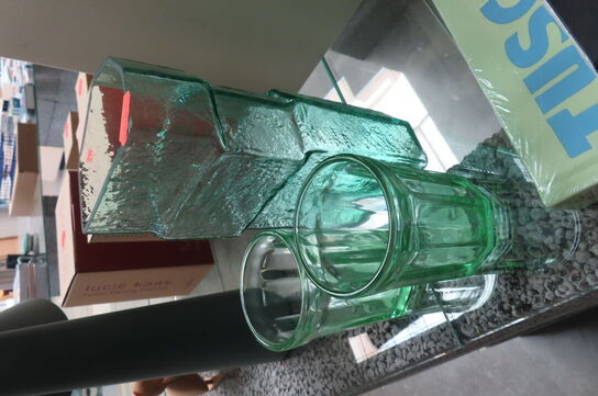 2 stk. Glas & Vase