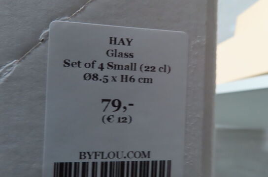 8 stk. Glas HAY